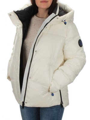 21069 WHITE Куртка зимняя женская Flance Rose (200 гр. холлофайбер)