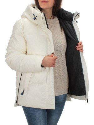 21069 WHITE Куртка зимняя женская Flance Rose (200 гр. холлофайбер)