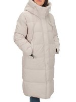 2208 LIGHT BEIGE Пальто зимнее женское Flance Rose (200 гр. холлофайбер)