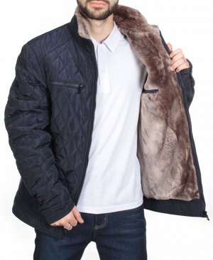 D02 DARK BLUE Куртка облегченная мужская зимняя TennySon (100 г. синтепона)