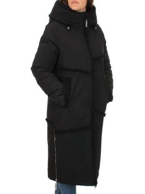 A70 BLACK Пальто зимнее женское ANAVISTA (200 гр. холлофайбер)
