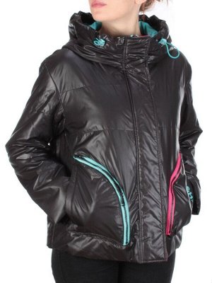 008 BLACK Куртка демисезонная женская (100 гр. синтепон)