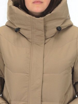 M-2253 BEIGE Пальто зимнее женское MEAJIATEER (био-пух)