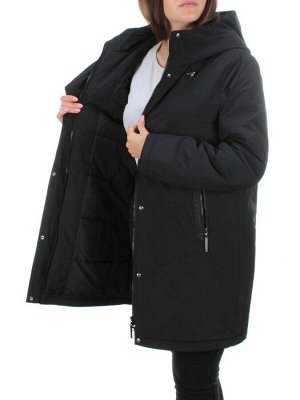 22223 BLACK Куртка демисезонная женская (120 гр. синтепон)