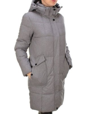 350 GRAY Пальто женское зимнее (200 гр. холлофайбера)