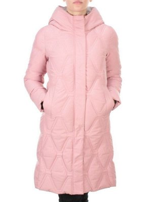 2158  PINK Пальто зимнее облегченное  женское YINGPENG (150 гр .холлофайбер)