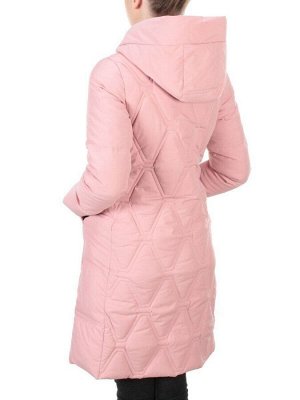 2158  PINK Пальто зимнее облегченное  женское YINGPENG (150 гр .холлофайбер)