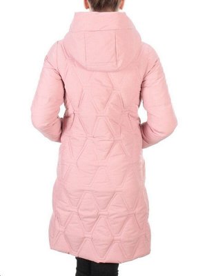 2158  PINK Пальто зимнее облегченное  женское YINGPENG (150 гр .холлофайбер)