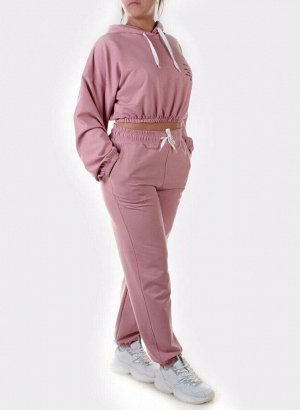 Y303 PALE PINK Спортивный костюм женский (100% хлопок)