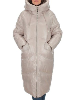 S8086 GRAY/BEIGE Пальто зимнее женское (200 гр. тинсулейт)