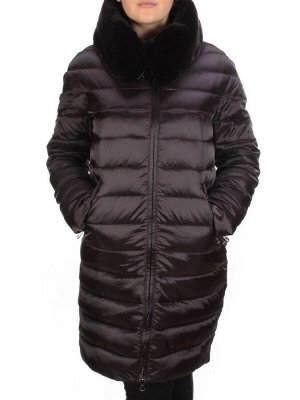 815 BLACK Пальто зимнее женское VISDEER (200 гр. тинсулейт)