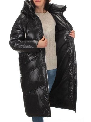 S8086 BLACK Пальто зимнее женское (200 гр. тинсулейт)