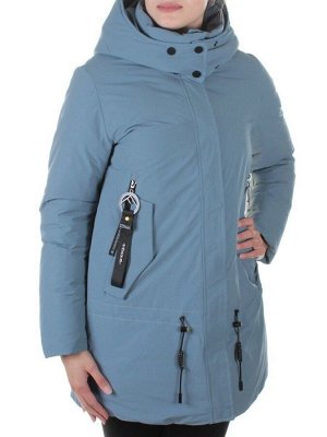 M9072 GRAY/LT.BLUE Пальто зимнее женское Snowpop