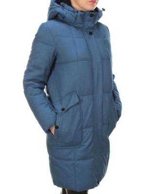 350 BLUE Пальто женское зимнее (200 гр. холлофайбера)