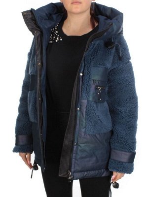 M - 2183 DARK BLUE Куртка зимняя женская MEAJIATEER (200 гр. био-пух)