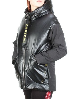 BM-925 BLACK Куртка демисезонная женская АЛИСА (100 гр. синтепон)