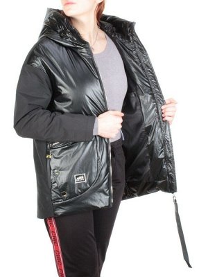 BM-925 BLACK Куртка демисезонная женская АЛИСА (100 гр. синтепон)