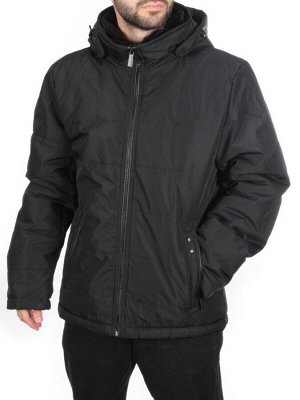C-750-57156 BLACK Куртка мужская зимняя R.LONYR (верблюжья шерсть, холлофайбер)