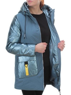 BM-926 GRAY/BLUE Куртка демисезонная женская АЛИСА (100 гр. синтепон)