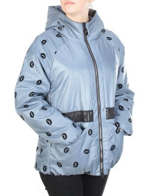 ZW-2166-C LT. BLUE Куртка демисезонная женская BLACK LEOPARD (100 гр.синтепона)