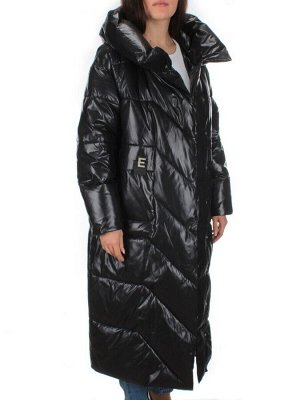 22-206 BLACK Пальто зимнее женское (200 гр. холлофайбер)