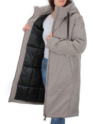 2392 GRAY Пальто зимнее женское (200 гр. холлофайбер)
