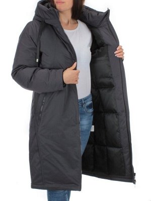 2392 DK. GRAY Пальто зимнее женское (200 гр. холлофайбер)