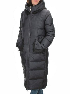 C1076 DK. GRAY Пальто зимнее женское (200 гр. холлофайбер)