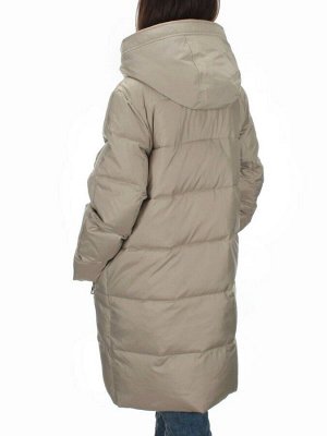 C223 GRAY/BEIGE Куртка зимняя женская (200 гр. холлофайбера)