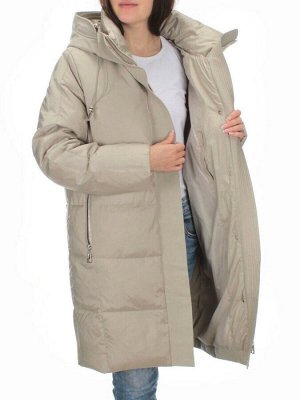 C223 GRAY/BEIGE Куртка зимняя женская (200 гр. холлофайбера)