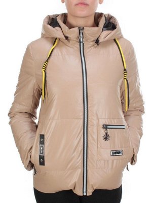 8260 BEIGE Куртка демисезонная женская BAOFANI (100 гр. синтепон)