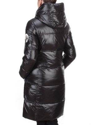 2187 BLACK Куртка зимняя женская AIKESDFRS (200 гр. холлофайбера)