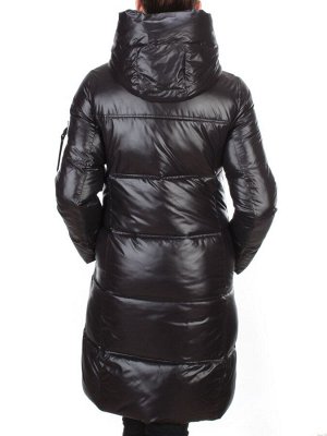 2187 BLACK Куртка зимняя женская AIKESDFRS (200 гр. холлофайбера)
