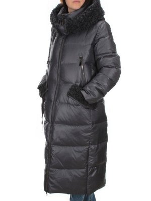 C1068-1A DK.GRAY Пальто зимнее женское (200 гр. холлофайбер)