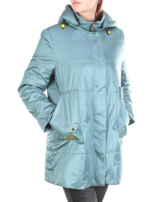 22-309 GREY-GREEN Куртка демисезонная женская AKiDSEFRS (100 гр. синтепон)