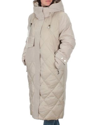 C230 LT.BEIGE Пальто зимнее женское (200 гр. холлофайбер)