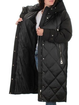 C230 BLACK Пальто зимнее женское (200 гр. холлофайбер)
