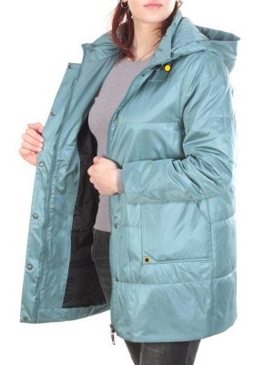 22-309 GREY-GREEN Куртка демисезонная женская AKiDSEFRS (100 гр. синтепон)
