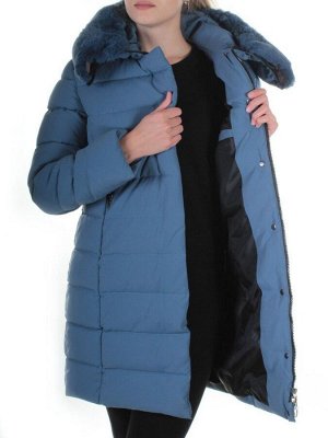 222 GRAY/LT. BLUE Пальто женское зимнее Wisbeer
