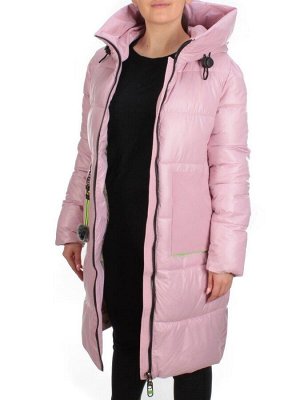 2190 PINK Пальто женское зимнее AKIDSEFRS (200 гр. холлофайбера)