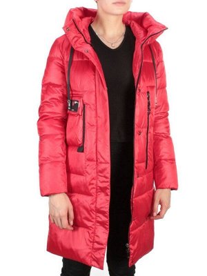 6809 RED Пальто зимнее женское KARERSITER (200 гр. холлофайбер)
