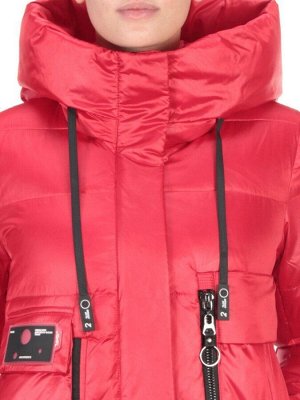 6809 RED Пальто зимнее женское KARERSITER (200 гр. холлофайбер)