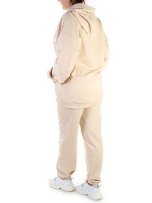 Y314-2 BEIGE Спортивный костюм женский (100% хлопок)