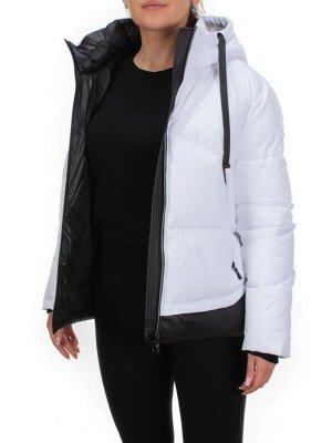 21068 WHITE Куртка зимняя женская FLANCE ROSE (200 гр. холлофайбера)