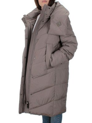 2108 DK.BEIGE Пальто зимнее женское (200 гр .холлофайбер)