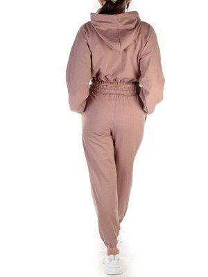 303-1 BROWN Спортивный костюм женский (100% хлопок)