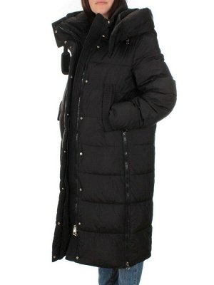 2109 BLACK Пальто зимнее женское (200 гр .холлофайбер)