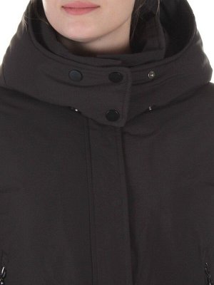 M9072 BLACK Пальто зимнее женское Snowpop