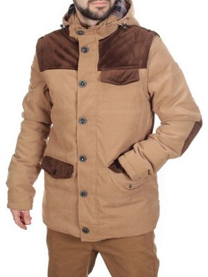 J830111 KHAKI/CAMEL  Куртка-жилет мужская зимняя NEW B BEK (150 гр. синтепон)