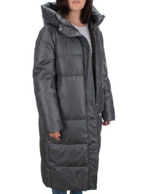H-2210 DK.GRAY Пальто зимнее женское (200 гр .холлофайбер)